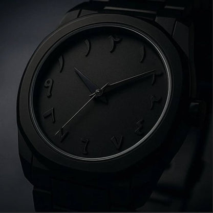 Men's Aura Luxury Black Arabic Watch